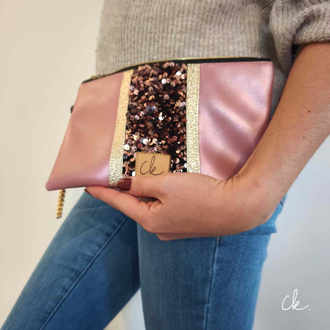Pochette Belisama rose 